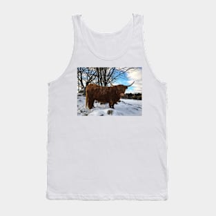 Scottish Highland Cattle Cow 2307 Tank Top